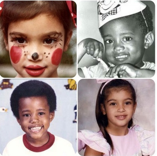 Kim Kardashian e Kanye West crianças Kim Kardashian e Kanye West crianças